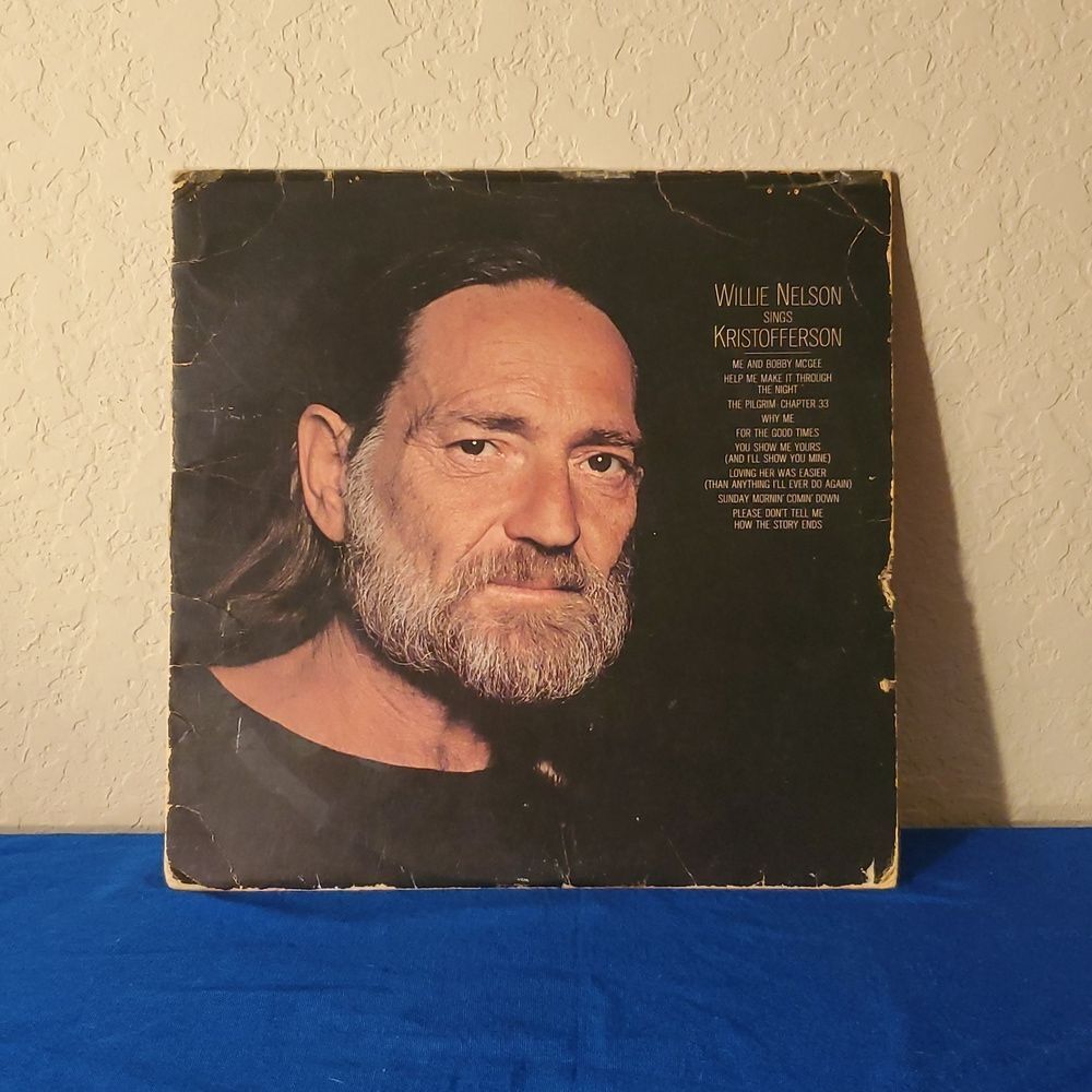 Vintage Willie Nelson Sings Kristofferson Vinyl Record LP JC 36248 Country VTG